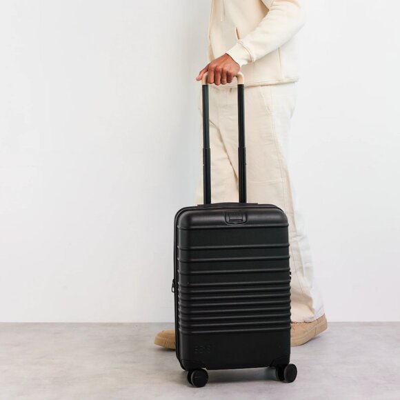 BEIS Handbags - NWT Beis Black Carry On 21 Inch Roller Spinner Suitcase